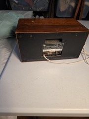 KLH Model Twenty One 21 FM Table Radio Wood Cabinet Tested Working Missing Knobs