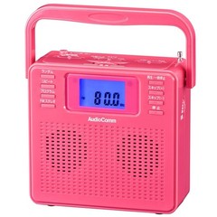 Used Ohm Electric Audiocomm Aux Portable Cd Player Radio Stereo Pink Rcr-500Z-P