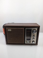 Sony Radio ICF-9650W AM/FM Tabletop Stereo Woodworks Fidelity Sound Tested Works