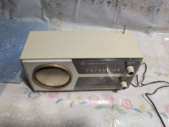 Rare Silver RS-520 Tube Radio Shirasuna Denki Bluetooth 2Band Mid-Century Japan
