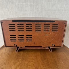 Toshiba Vacuum Tube Radio Vintage Two Band Tabletop Receiver Antique Design JP