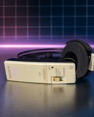 Retro VINTAGE SONY MDR-FM5 Headphones RADIO JAPAN Made Works Good Sound