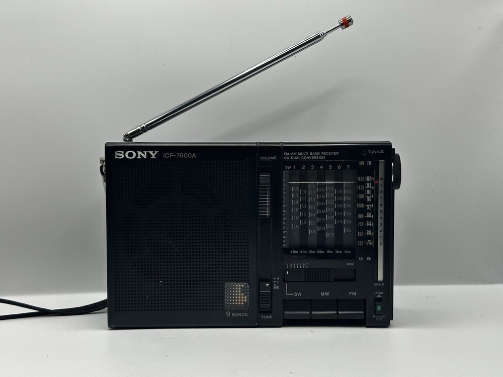 Sony ICF 7600A FM/MW/SW 9 Band Receiver Vintage Radio – Tested & Working