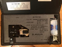 Hitachi FM-AM 9 Transistor Radio KH-970H w/ OEM Earpiece & Manual ~ WORKING VTG
