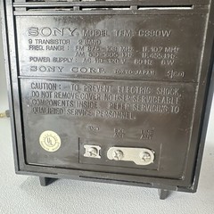 Rare Vintage SONY TFM-C390W DIAL ILLUMINATED Alarm Clock Radio 110-120 Volt