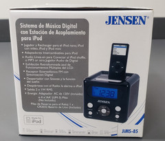 Jensen iPod Docking Digital music system Alarm Clock JiMS-85 New Vintage