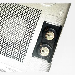 Sony ICR-9 AM Receiver Pocket Radio Pocket Size Silver Vintage Japan Tested