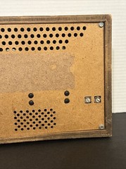General Electric AM/FM Dual Speaker Radio – Wood Frame Made In Columbia Working