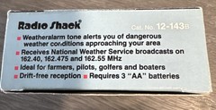 Radioshack Weather Radio Pocket Crystal Controlled WeatheRadio ALERT
