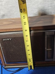 Vintage Sony ICF-9740W AM/FM Wood Grain Table Radio Taiwan Tested