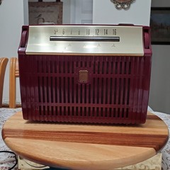 Very RARE Vintage 1953 Motorola Tube Radio Model 63L2 Working Maroon