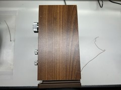 Vintage Sony ICF-9740W FM/AM Table Radio Simulated Wood Cabinet