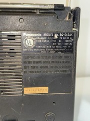 Panasonic RQ-542AS Portable AM/FM Cassette Radio w AC Adapter Untested