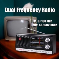 Portable FM/MW Radio Receiver Stereo Speaker Retro Vintage Style Dual Band Radio