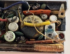 Vintage RARE Sony ICR-120 Miniature Compact AM Radio As Is For Parts & Repair