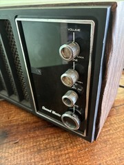 Vintage Channel Master 7 Transistor Radio Am/fm 1960s Wooden Receiver 6259 Works