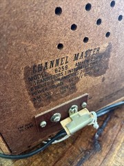 Vintage Channel Master 7 Transistor Radio Am/fm 1960s Wooden Receiver 6259 Works