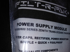 ZENITH TRANS-OCEANIC FILT-R-PAK, NEW. $1 shipping