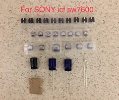 Repair Kit for Sony ICF SW 7600: Panasonic Capacitors
