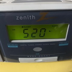 Zenith Z212G AM/FM Stereo/TV Digital Tuning Clock Radio Stereo Wide Tested Works