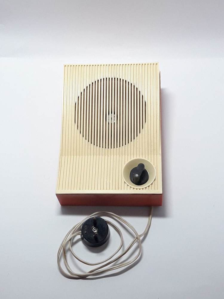 Vintage Soviet Old Radio-Speaker Donbass-4 Rare USSR Rarity 1977 Working