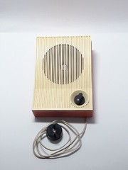 Vintage Soviet Old Radio-Speaker Donbass-4 Rare USSR Rarity 1977 Working