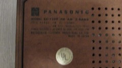 Panasonic RE-7259 FM-AM 2-Band Desktop Tabletop Wood Radio Vintage 1975 TESTED