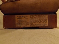 GE Transistor Radio In Leather Case P-776B USA UNTESTED