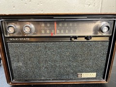 Vintage GE General Electric AM FM Radio Dual Speakers Solid State Working
