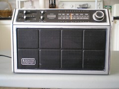 Zenith portable AM FM radio model RH 76Y, AC or battery, made in Taiwan