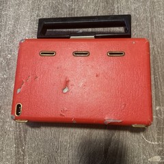 Vintage Red Portable Motorola Roto-Tenna Radio Model 56L2