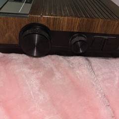 General Electric 7-4638A Alarm Clock Radio/Tested/2 Alarms 10” X 2” Wood grain