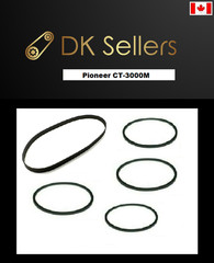 New Belts for Pioneer CT-3000M Cassette Deck (3MBF10.7 MB4 MB7 MB8.6 MB11.7)