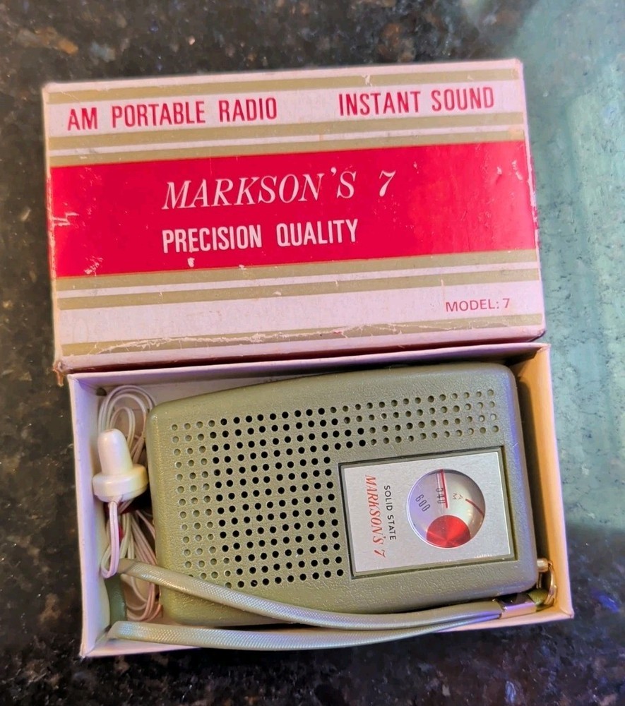 Markson&rsquo;s 7 AM Radio Vintage Model 7 Working