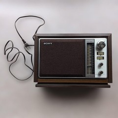 SONY ICF-9740 FM/AM 2BANDS RADIO 16cm Speaker 2W Wooden Cabinet AC100V 50/60Hz