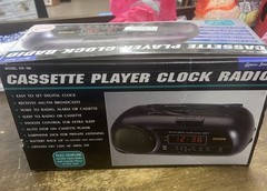 Lenoxx Sound AM/FM Digital Clock Radio Cassette Player Model CR-186 NEW!!