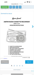 Lenoxx Sound CT-99 AM/FM Radio Cassette Recorder
