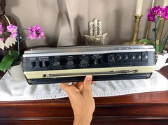 Vintage Silver RT435 Cassette Recorder BOOMBOX Portable Radio Shin-Shirasuna