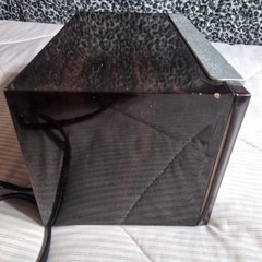 Vintage  Curtis AM/FM Radio Retro Tabletop Woodgrain Cabinet Silver Face