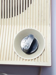 Vintage Soviet Old Radio-Speaker Donbass-4 Rare USSR Rarity 1977 Working