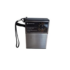 Vintage Sanyo RP 5115 FM/AM 2 Band Receiver AC Battery Radio Solid State Working