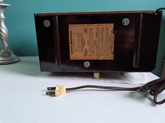 Vintage G.E. 60 AM Tube/ Clock Radio, Restored.