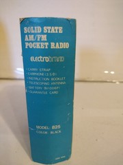 Vintage Electro Band Solid State Model 825 AM/FM pocket Radio FM Works (Read)