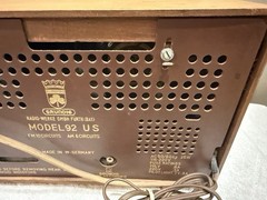 💙Grundig-Majestic Model 92 Radio tube WEST GERMANY 1950&rsquo;s « Hi-Fi Sound » works