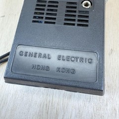 Vintage General Electric P-2790D AM Pocket Radio Solid State Black Hong Kong