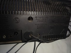 GE AM/FM clock radio cassette recorder – Model 7 4984A, tested & working.