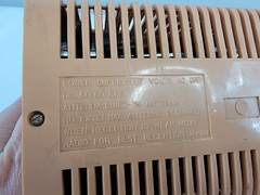 1940-50s AIWA Pink AM Radio Built-In Antenna Table Top Plug-In Made in Japan