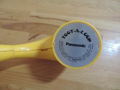 Vintage 1970s Yellow Panasonic Toot- A- Loop AM Radio R72 Works