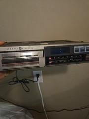 General Electric Under The Counter Radio With Cassette Tested Works Great