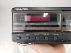 Vintage Sound Design AM-FM Electronic Clock Radio Tape Cassette Player Works